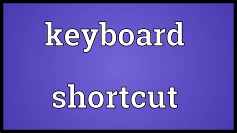 shortcut meaning