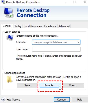 Shortcut Rdp Command
