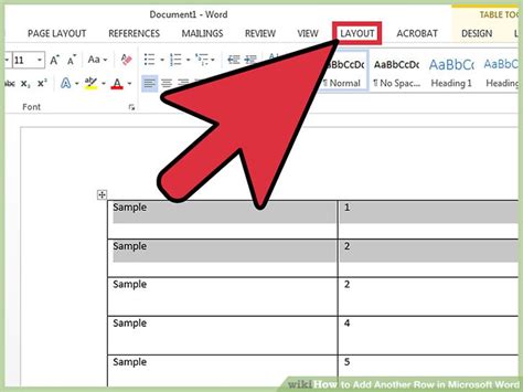 Shortcut To Add A New Row In Word