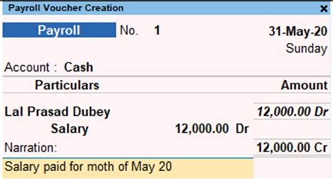 shortcut to create voucher in tally prime