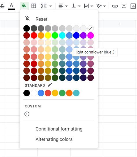shortcut to highlight cell in google sheets