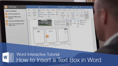 shortcut to insert text box in word mac