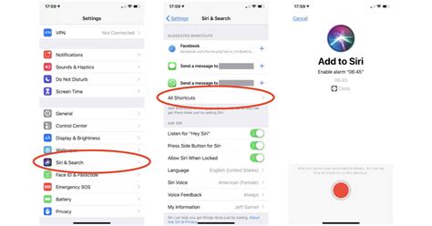 shortcut to open settings ios