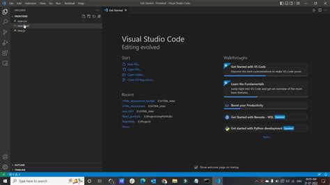 shortcut to open vs code from folder