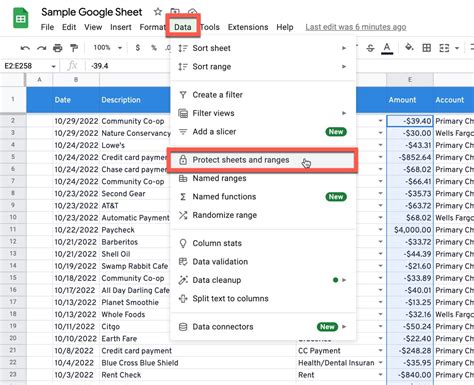 shortcut to select all in google sheets