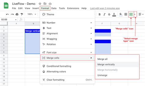 shortcut to select cells in google sheets