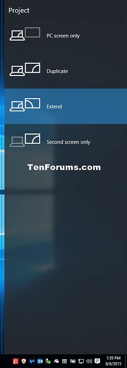 shortcut to switch main display windows