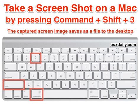 shortcut to take snapshot in mac