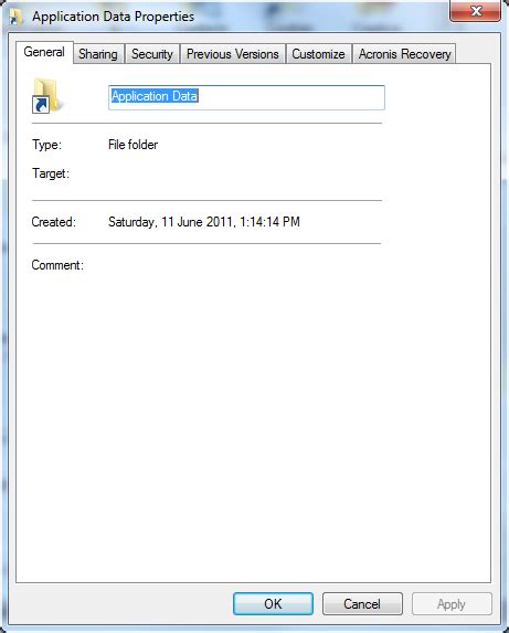 Shortcut With Property Type=File Folder