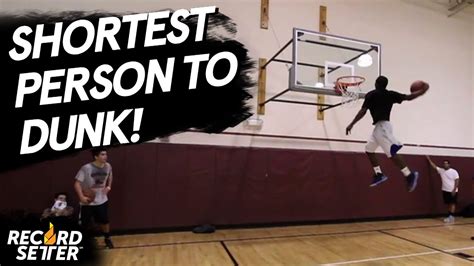 shortest person to ever dunk a basketball