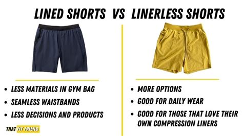 Shorts Liner Vs Linerless