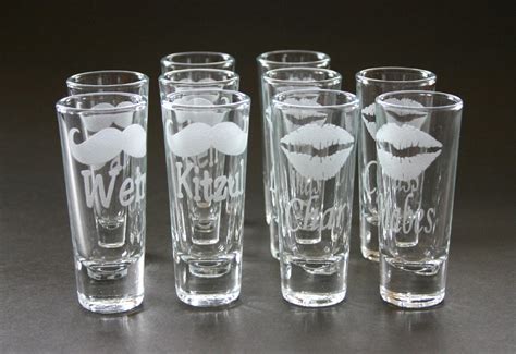 Shot Glasses Etched