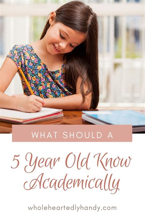 Should A 5 Year Old Know How To Write