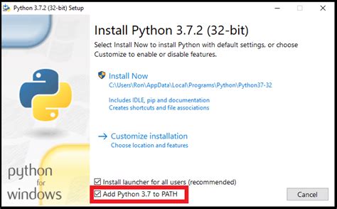 should i add python to path when installing