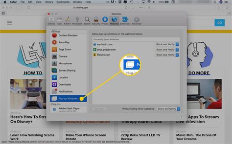 should i block pop ups in safari