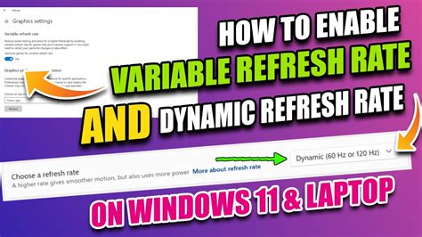 should i enable variable refresh rate windows 11