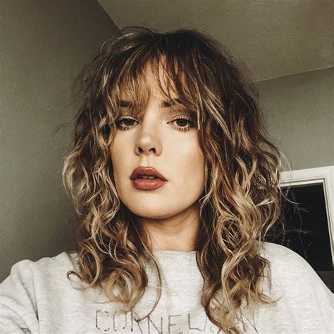 Stunning Should I Get Curtain Bangs With Curly Hair With Simple Style