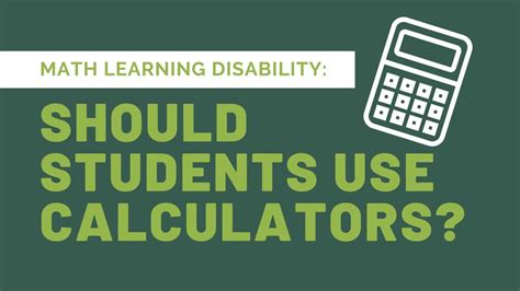 Should Students Be Allowed To Use Calculators In Math Class