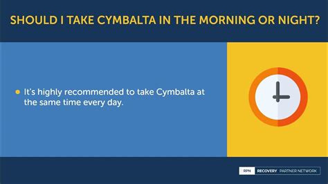 should you take cymbalta morning or night