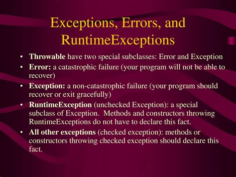Should You Throw Runtime Exceptions