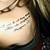 shoulder blade tattoos words