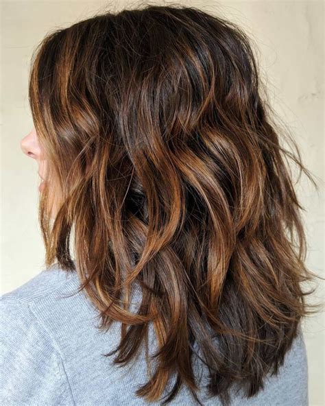 Shoulder Length Layered Hairstyles For Thick Wavy Hair