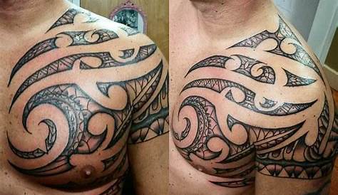 Shoulder Simple Polynesian Tattoo Hawaiian On For Men s