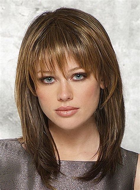  79 Gorgeous Shoulder Length Fine Straight Hair With Bangs For Hair Ideas