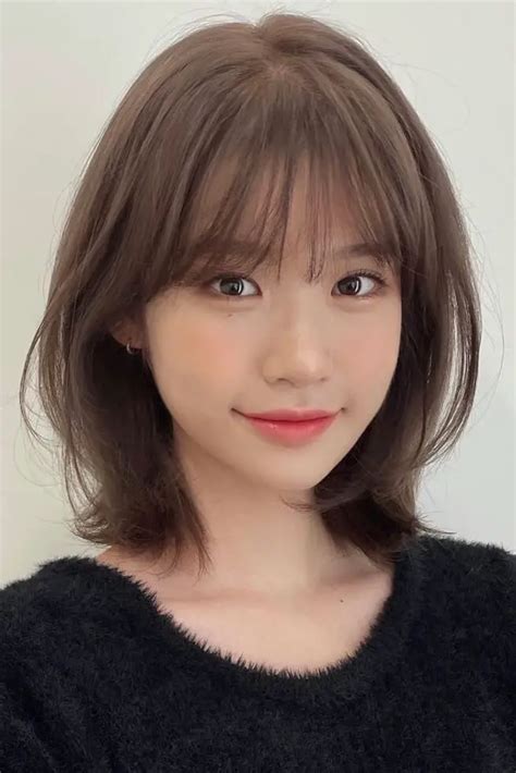 Free Shoulder Length Haircut Korean Style For Long Hair