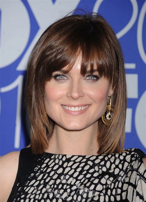 Perfect Shoulder Length Straight Haircuts With Bangs Trend This Years
