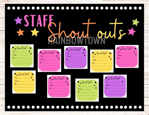 Shout Out Board Printable