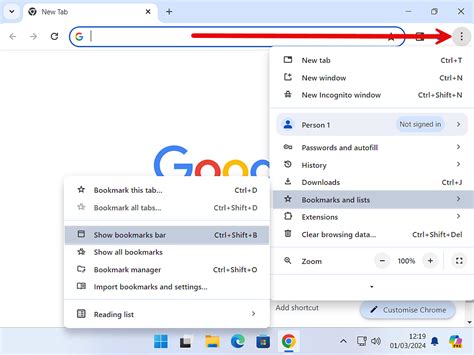 Show Bookmarks In Chrome On Left