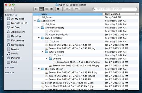 Show Folder Hierarchy Mac