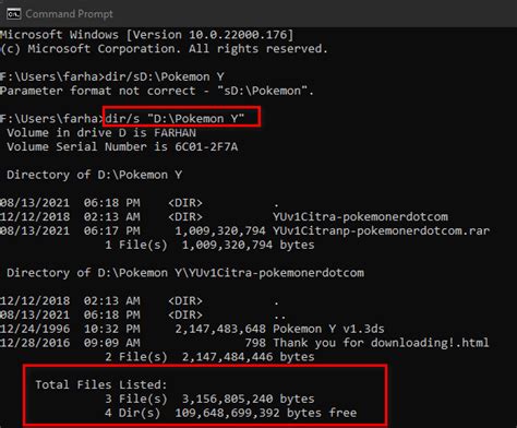 Show Folder Size In Cmd