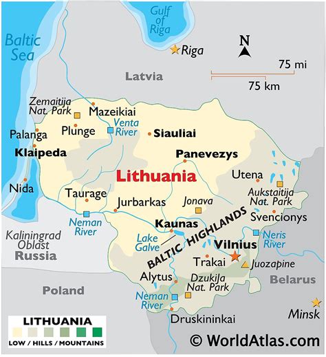 show lithuania on a map of europe