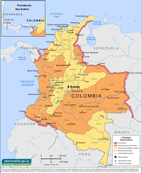 show me a map of colombia