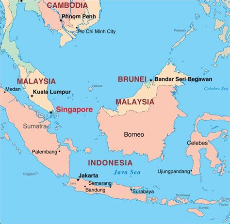 show me a map of singapore and malaysia