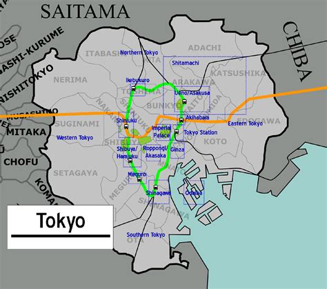 show me a map of tokyo