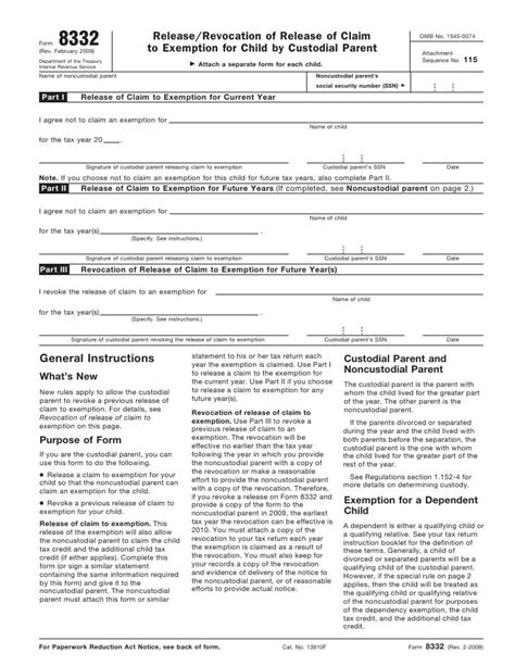 Show Me A Printable 8332 Form