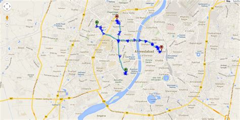show multiple routes on google maps javascript