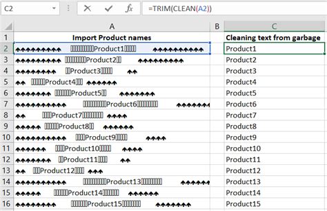 Show Non Printable Characters In Excel