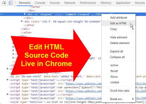 show page source code chrome