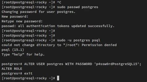 show password postgres user