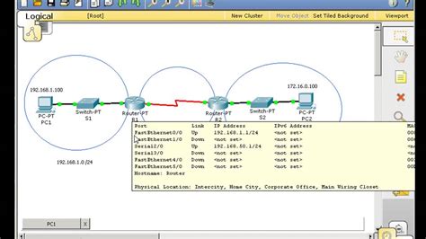 show routing table cisco packet tracer