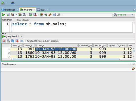 show row number in oracle sql developer