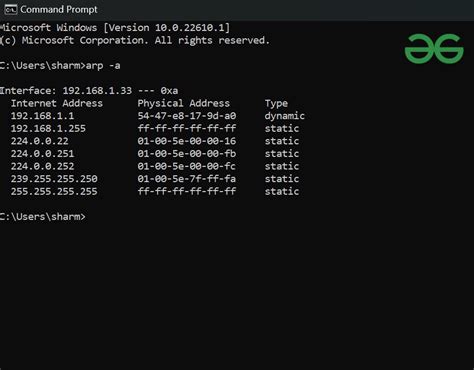 MAC Address Table On a Cisco Switches