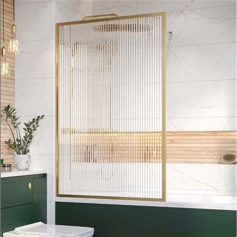 Shower Bath Screen Gold