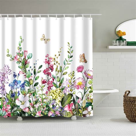 shower curtains with flowers