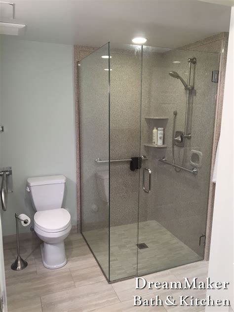 Shower Door On Curbless Shower