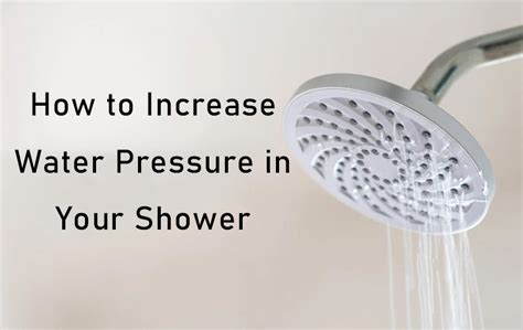 Shower Faucet Increase Pressure